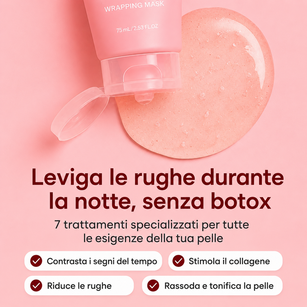 Maschera da notte al collagene